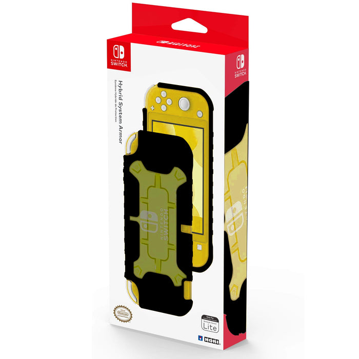 HORI Tough Protector for Nintendo Switch Lite - Clear X Black (Hybrid System Armor) (NS2-028A)