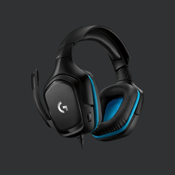 Logitech G431 7.1 Wired Surround Gaming Headset (Blue)