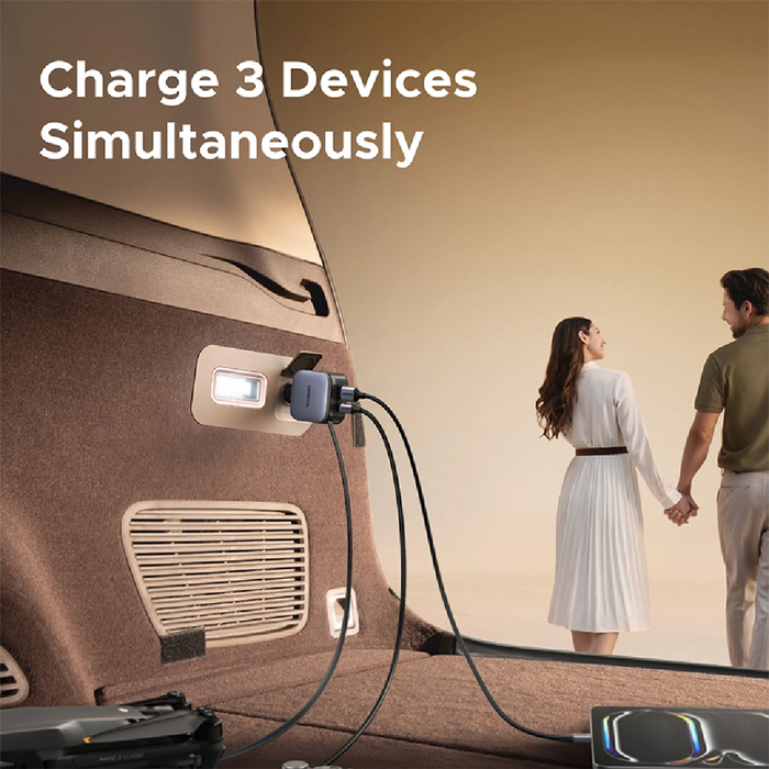 UGreen 90W Retractable Cable Car Charger [EC603/55909B]