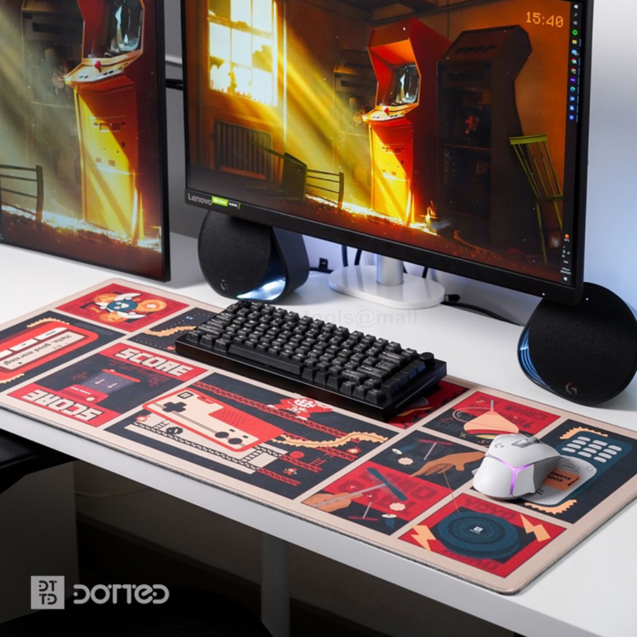 Dotted Desk Pad - Batang 90's (XL) (900x400x4mm)