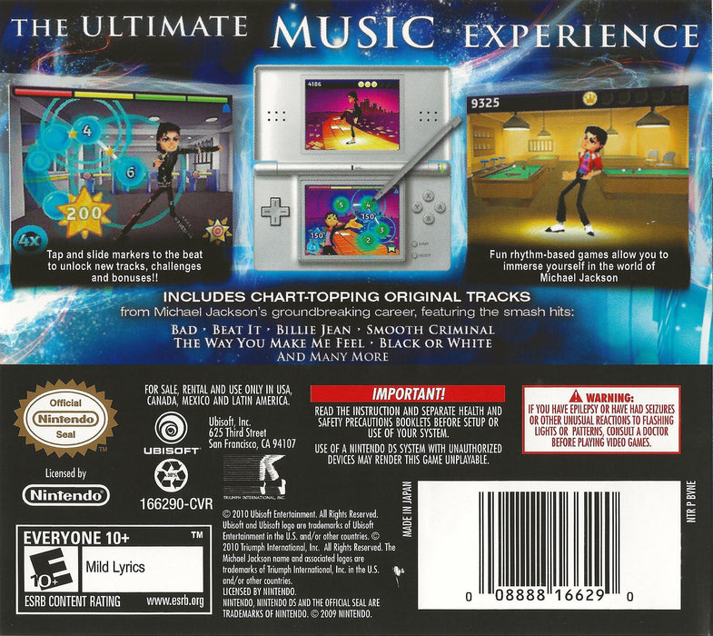 Nintendo 3DS Michael Jackson The Experience (US)