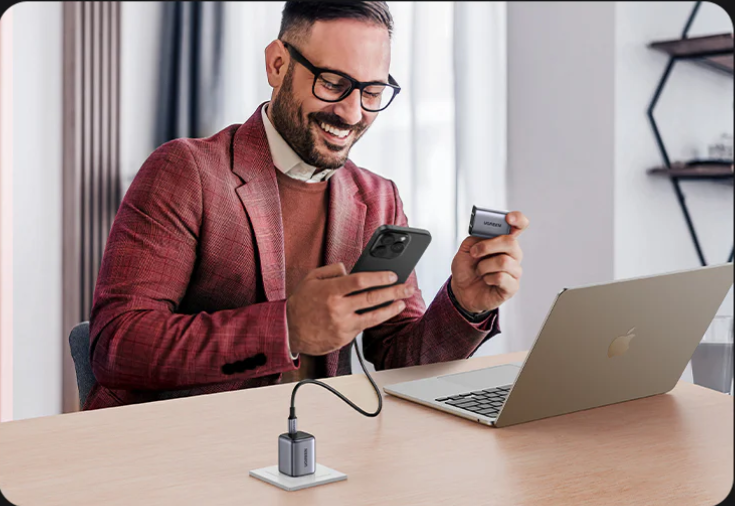 UGreen Nexode Mini 30W USB-C GaN Fast Charger + Cable - Space Gray [CD319/25256]