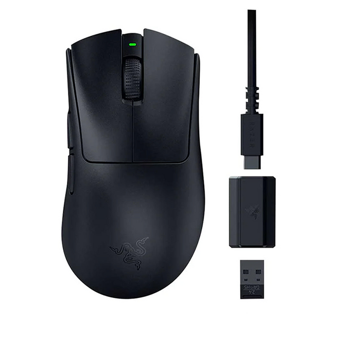Razer Wireless Deathadder V3 HyperSpeed Ultra-Lightweight E-Sports Mouse - Black [01-05140100-R3A1]