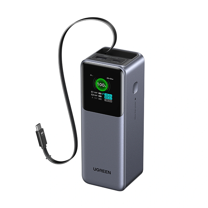 UGreen Nexode 20000mAh 165W Power Bank w/ Type-C Retractable Cable (3C ver) [PB726/95670B]