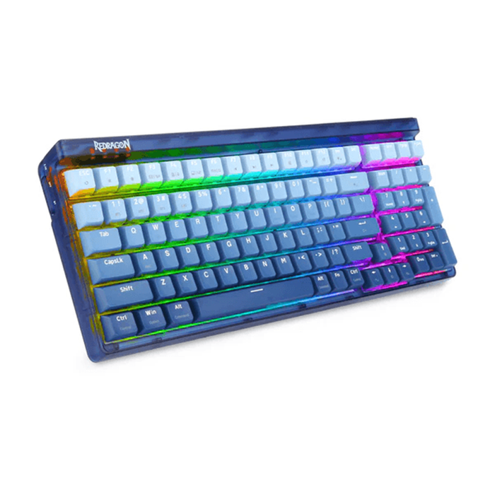 Redragon Wireless K656WB-RGB-PRO GAREN PRO Mechanical Keyboard - White Blue [Purple Switch]