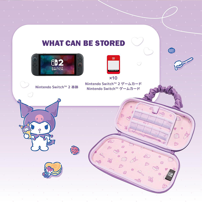 Hori 3D Hybrid Hard Pouch for Nintendo Switch 2 - Kuromi [NSX-235A]