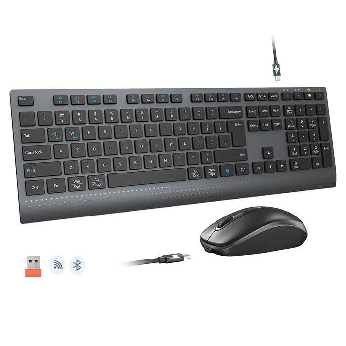 Meetion C2000 Wireless Keyboard + Mouse - Black