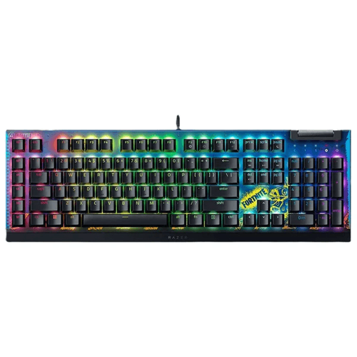 Razer BlackWidow V4 X - Mechanical Gaming Keyboard [RZ03-04703600-R3M1] - Fortnite Edition (Yellow Switch)