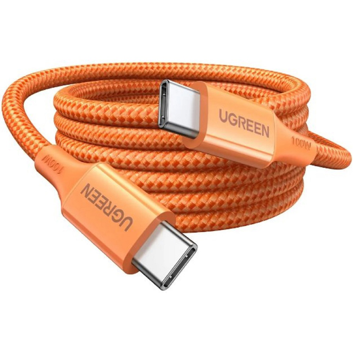 UGreen USB-C to USB-C 5A/100W Braided Cable - Orange [L502/95493]