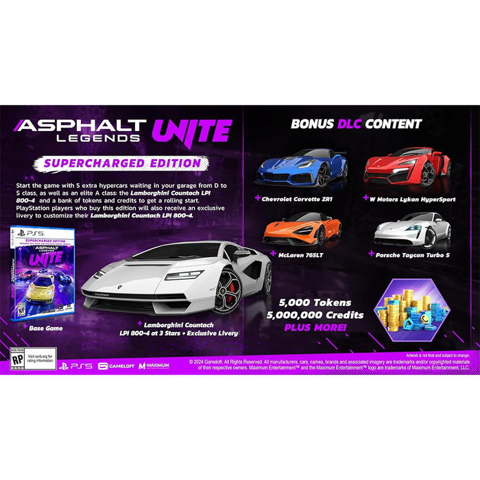 PS5 Asphalt Legends Unite Supercharged Edition (R2)