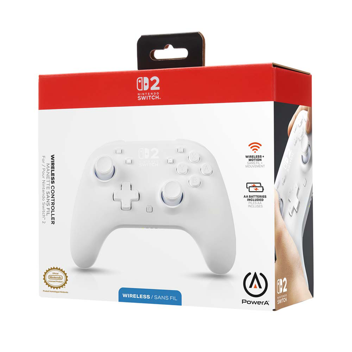 PowerA Wireless Controller for Nintendo Switch 2 - White
