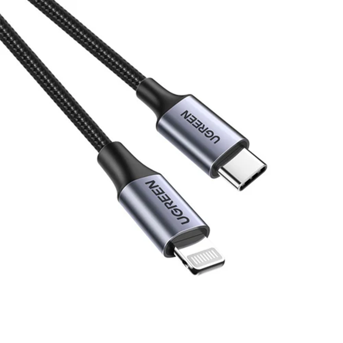 Ugreen Lightning To Type-C 2.0 Male Cable 1M - Black [US304/60759]