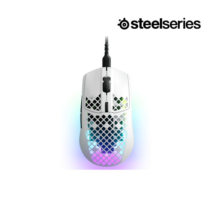 SteelSeries Wired Aerox 3 Gaming Mouse - Snow [62603]