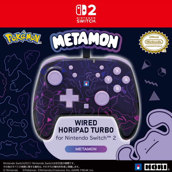 Hori Wired Horipad Turbo for Nintendo Switch 2 - Ditto [NSX-184A]