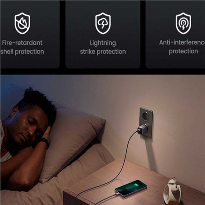 UGreen Nexode Mini 20W USB-C GaN Fast Charger - Space Gray [CD318/90902]