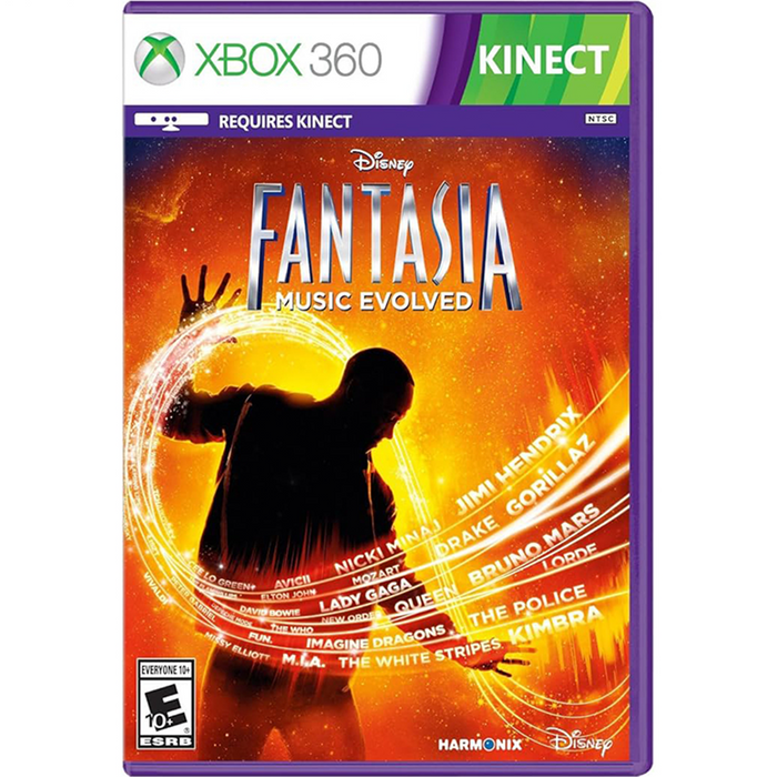 Xbox 360 Kinect Disney Fantasia Music Evolved
