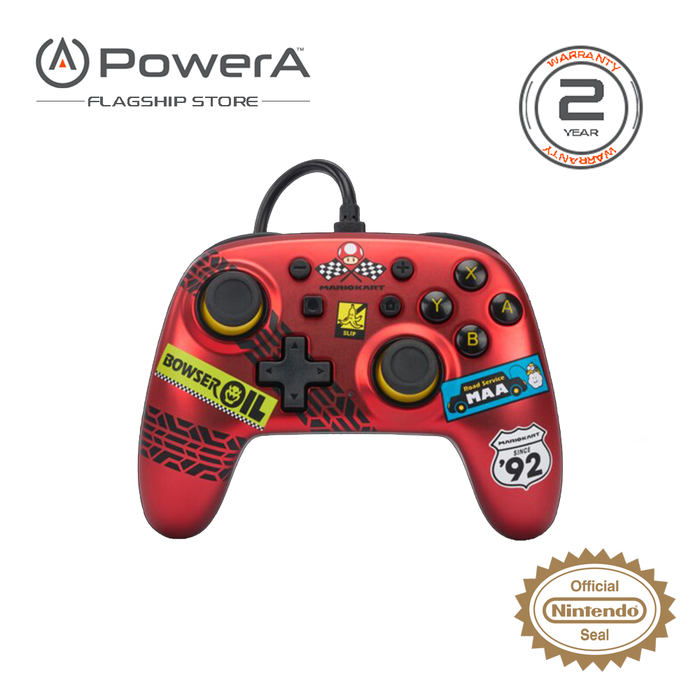 PowerA Wired Nano Controller for NS - Mario Kart Racer Red