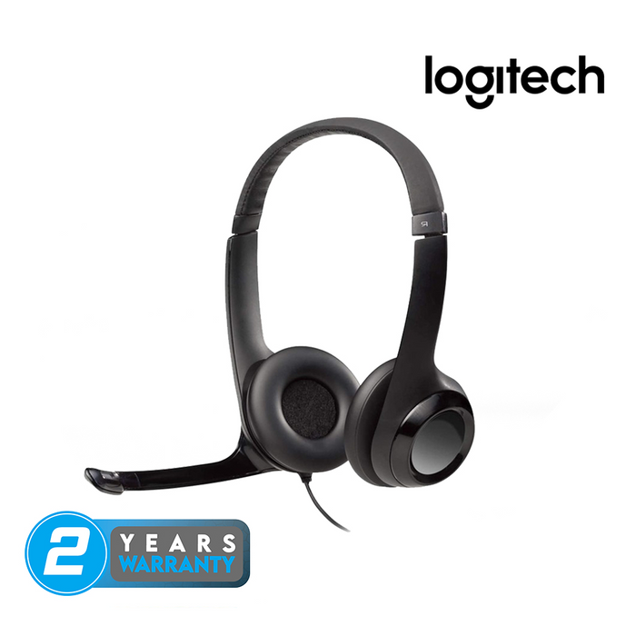 Logitech H390 USB Computer Headset - Black