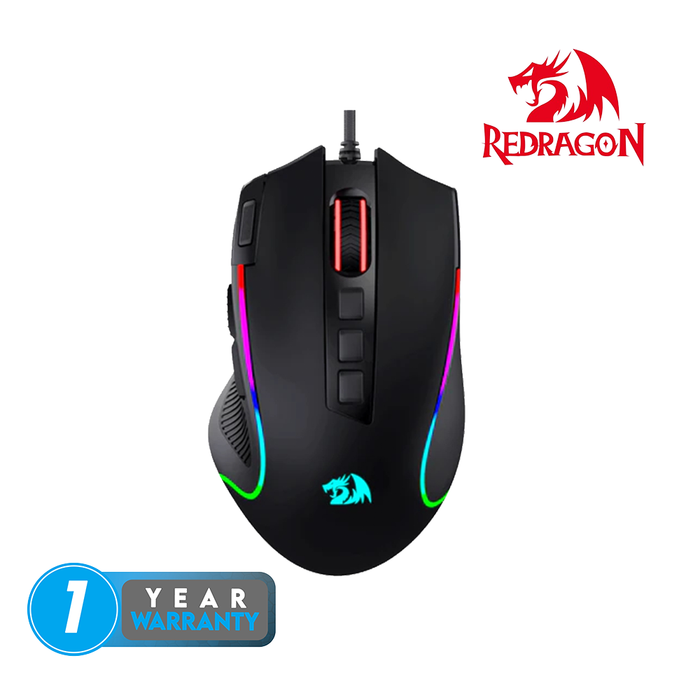 Redragon Wired M612 RGD PREDATOR Gaming Mouse [8000 DPI] - Black