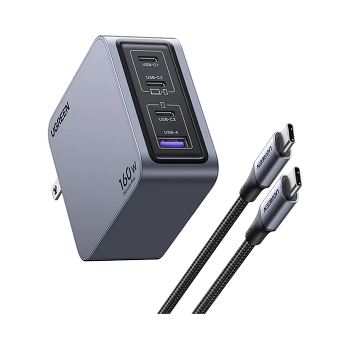 UGreen Nexode Pro 160W 4-Port GaN Fast Charger Set US [X763/25876]