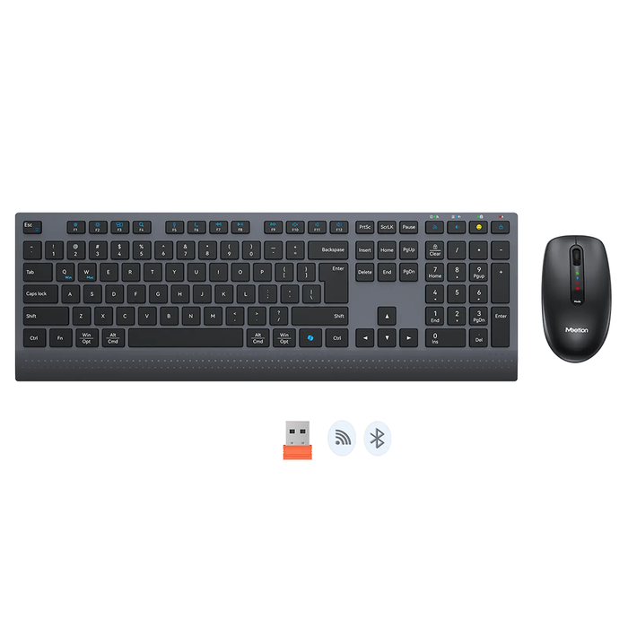 Meetion C2000 Wireless Keyboard + Mouse - Black