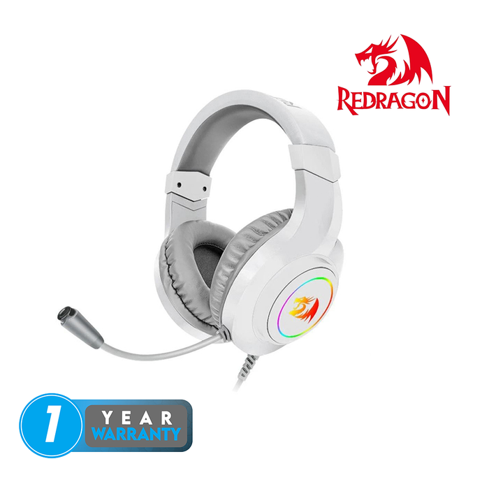 Redragon Wired H260-W HYLAS Gaming Headset - White