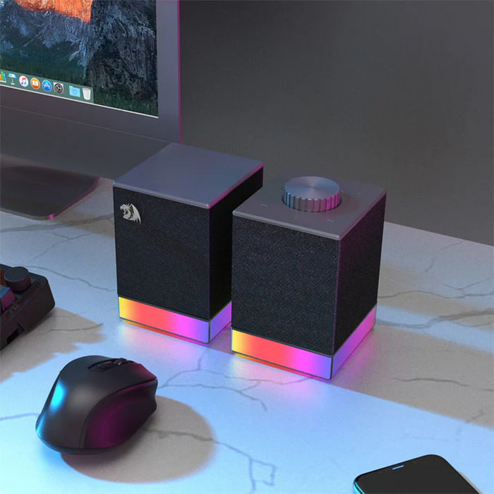 Redragon GS517 RGB Glyph 2.0 BT Stereo Speaker - Black
