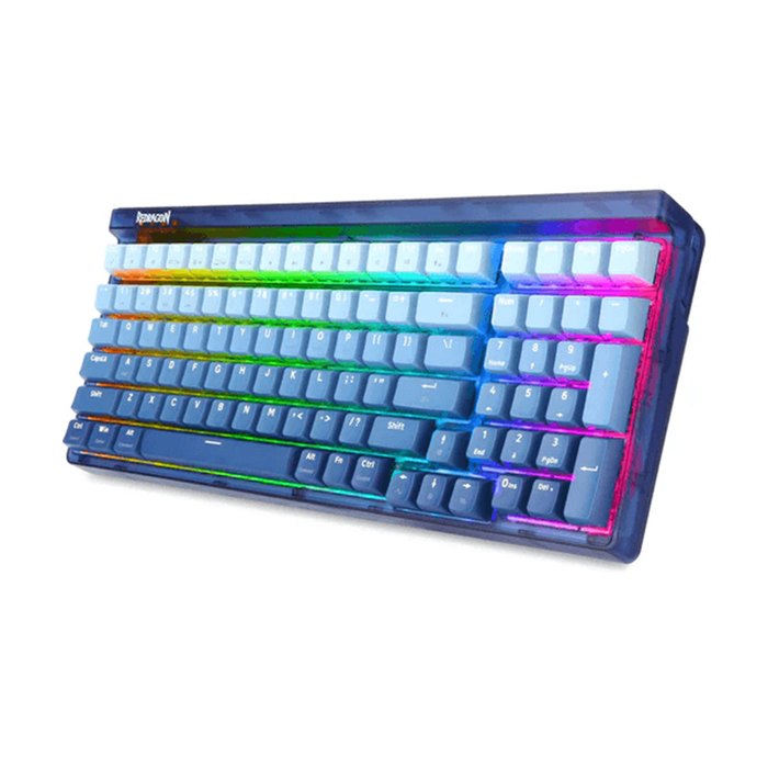 Redragon Wireless K656WB-RGB-PRO GAREN PRO Mechanical Keyboard - White Blue [Purple Switch]