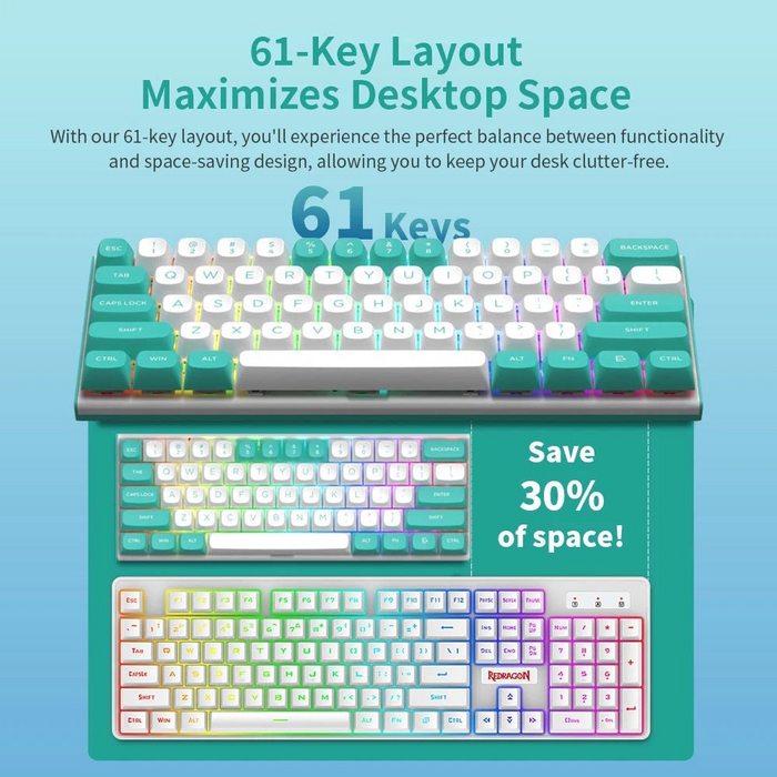 Redragon K683WB-RGB Fidd 8k Adjustable Magnetic Switch Gaming Keyboard