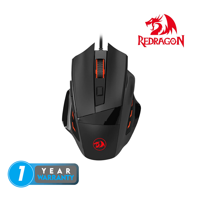 Redragon Wired M609 PHASER Gaming Mouse [3200 DPI] - Black