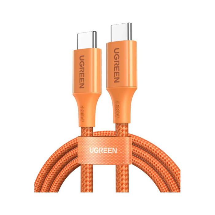 UGreen USB-C to USB-C 5A/100W Braided Cable - Orange [L502/95493]