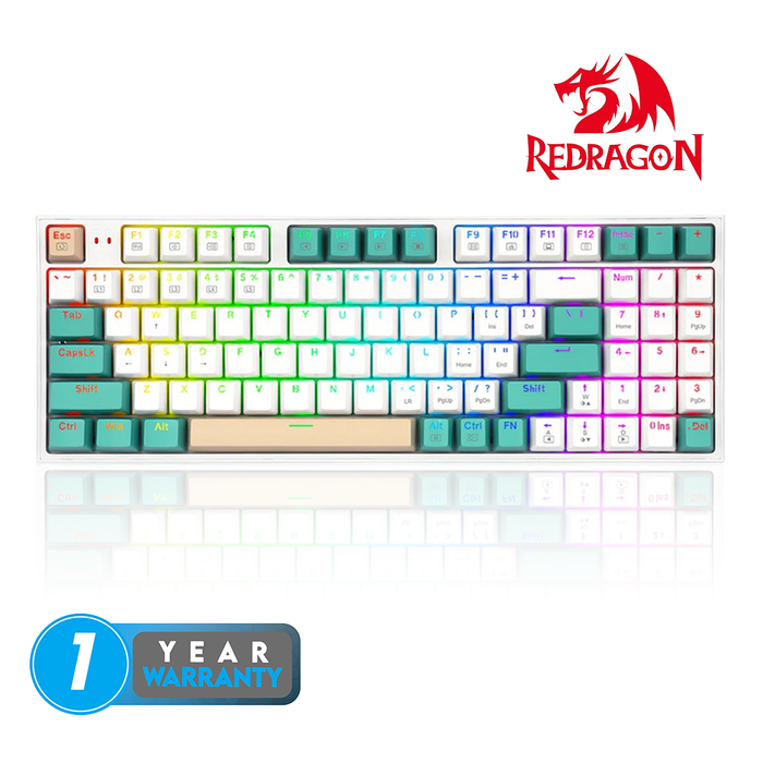 Redragon Wired K636 WGC RGB KITAVA 94 Keys Gaming Keyboard