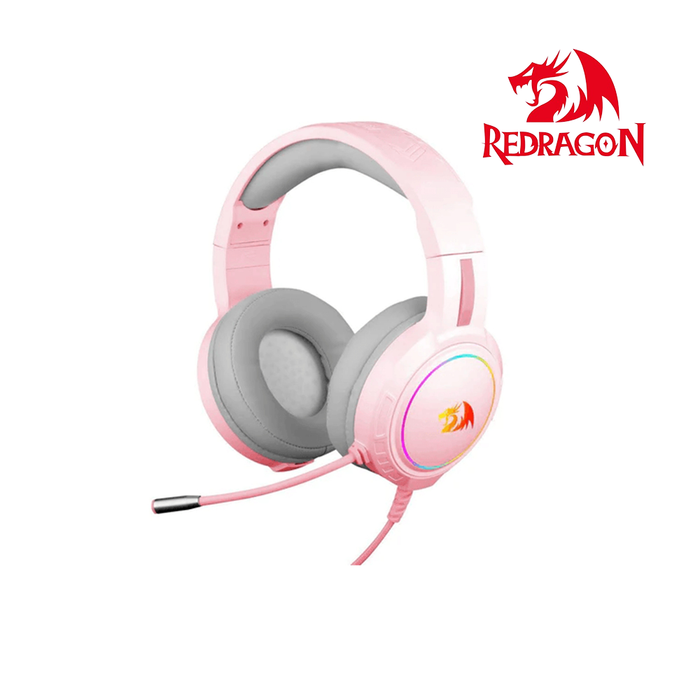 Redragon Wired 270P RGB MENTO Gaming Headset - Pink