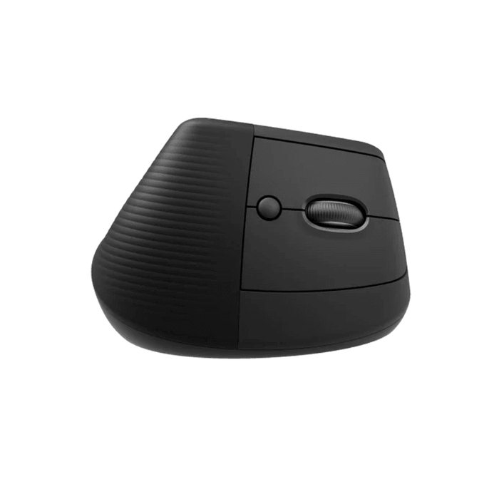 Logitech Wireless Lift Vertical Ergonomic Mouse - Graphite Black/Charcoal