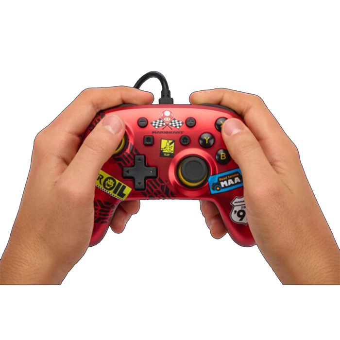 PowerA Wired Nano Controller for NS - Mario Kart Racer Red