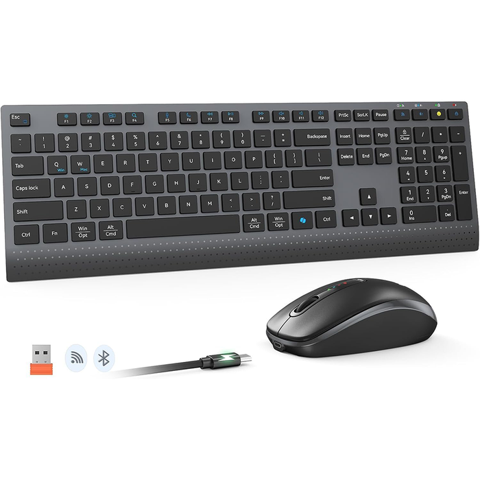 Meetion C2000 Wireless Keyboard + Mouse - Black