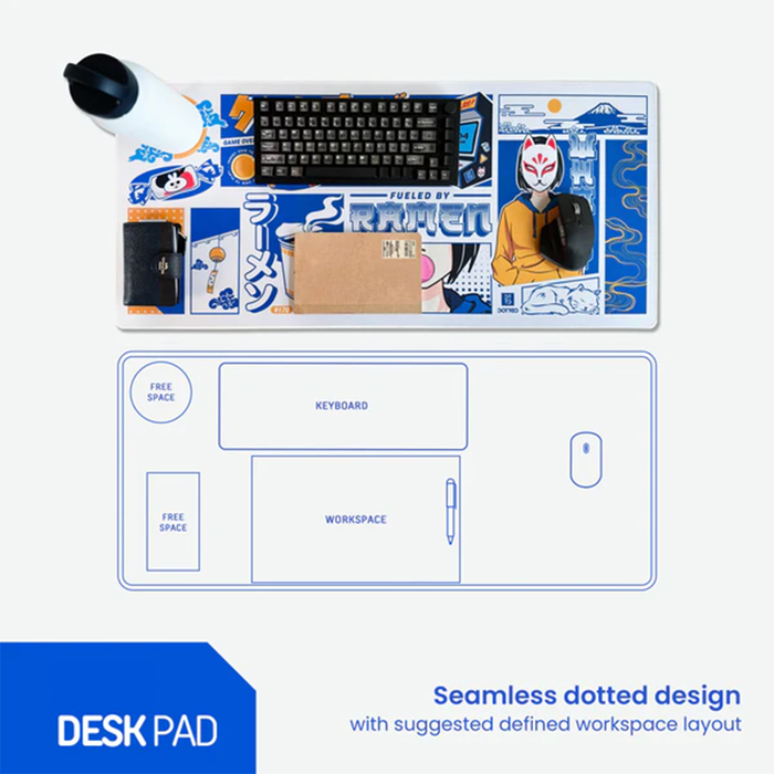 Dotted Desk Pad Limited Collection - Azure (XL) (900x400x4mm)