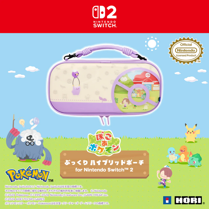 Hori 3D Hybrid Hard Pouch for Nintendo Switch 2 - Pokemon Pokopia [NSX-182A]