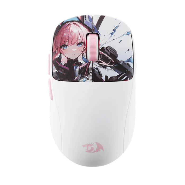Redragon MOUSE WIRELESS (M817AK-PRO-STD) KLYAMOOR PRO STANDA Redragon WHITE-PINK
