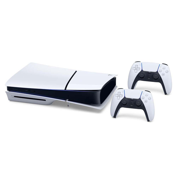 PS5 Slim Console Disc Edition Two DualSense Wireless Controllers Bundl PS5 Slim Console Disc Edition Two DualSense Wireless Controllers Bundl