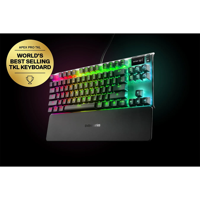 SteelSeries Wired Apex Pro TKL E-Sports Gaming Keyboard - Black 2023 (Omnipoint Switches)