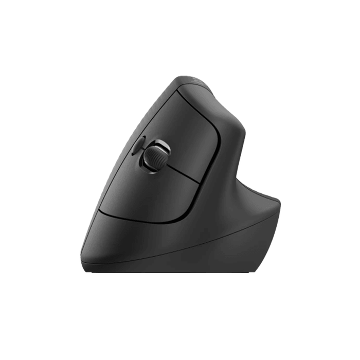 Logitech Wireless Lift Vertical Ergonomic Mouse - Graphite Black/Charcoal