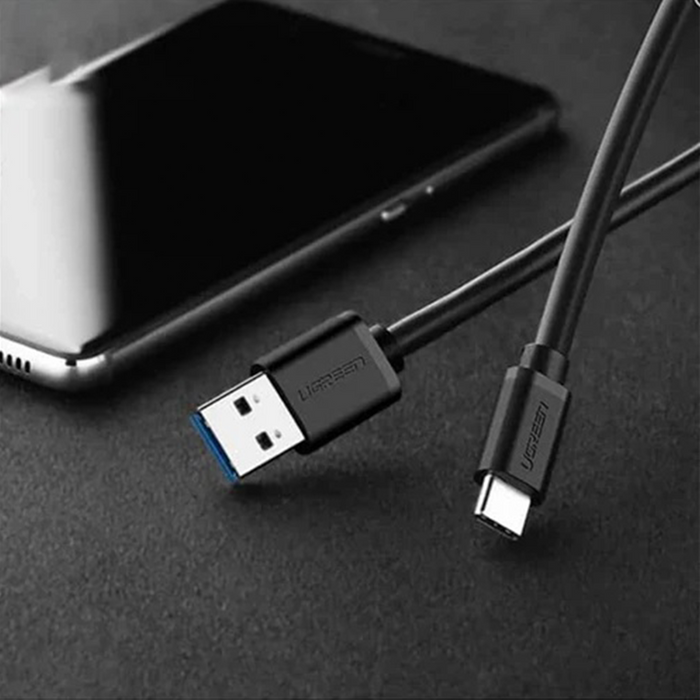 UGreen USB 3.0 A Male to Type C Male Cable Nickel Plating 2M  - Black [US184/20884]