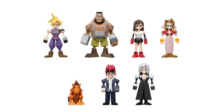 Final Fantasy VII Polygon Figure Volume 1 Display Box (Set of 8)