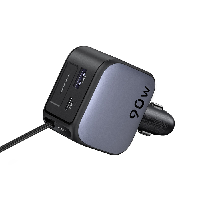 UGreen 90W Retractable Cable Car Charger [EC603/55909B]