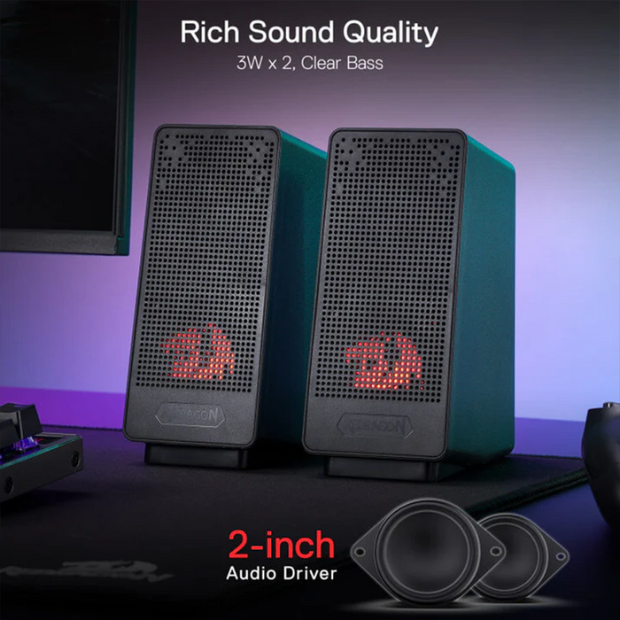Redragon GS513 Ranch Wired Speaker - Black