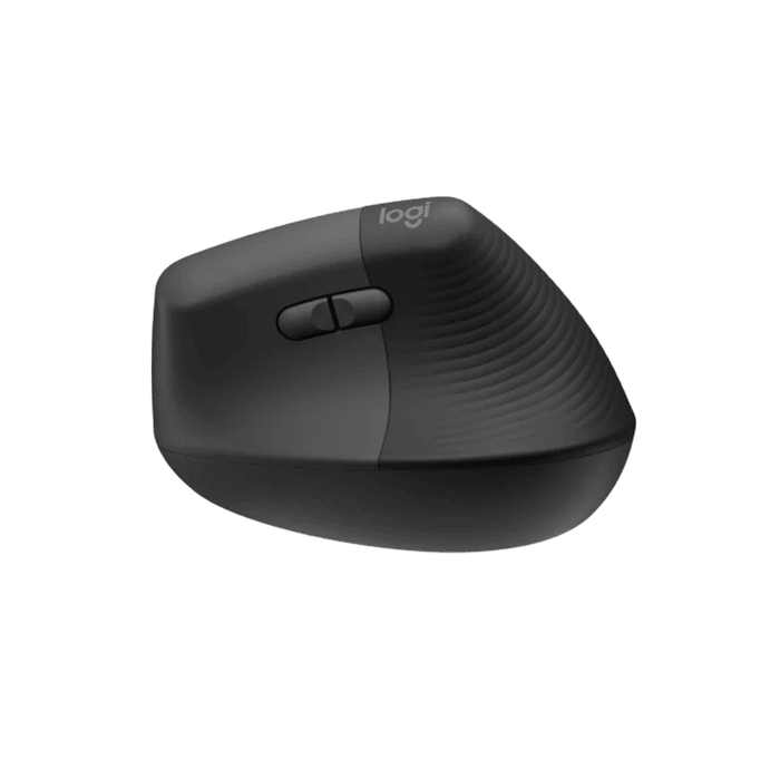 Logitech Wireless Lift Vertical Ergonomic Mouse - Graphite Black/Charcoal
