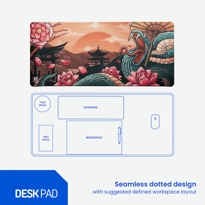 Dotted Desk Pad - Serpent (900x400x4mm)