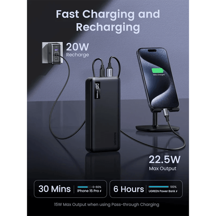 UGreen Two-way Fast Charging Power Bank (20000mAh) [PB312/25683]