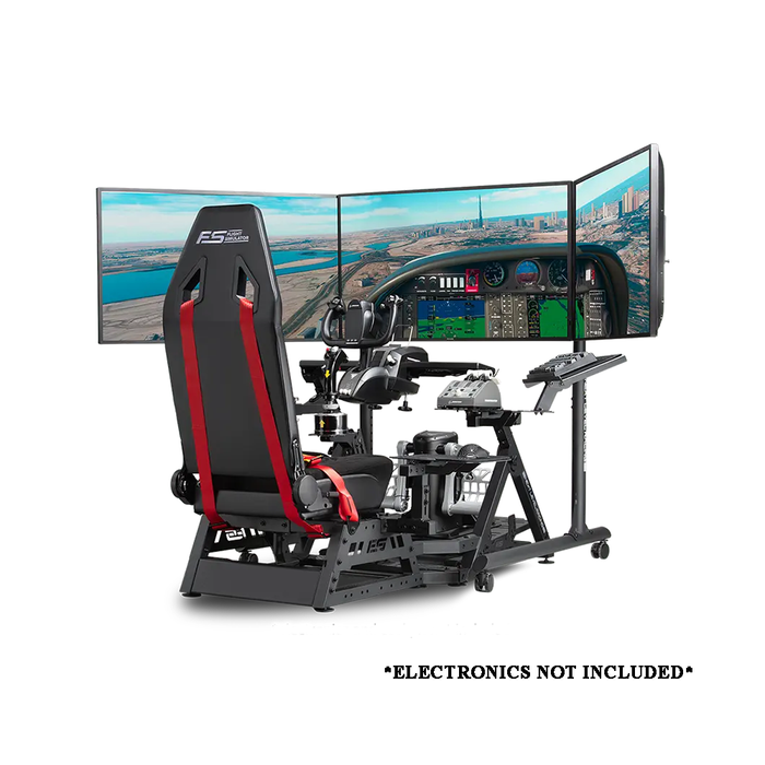 Next Level Racing Round Tube Free Standing Triple Monitor Stand [R011]